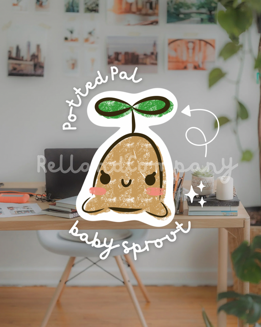 Potted Pals! - Baby Sprout Sticker (2")