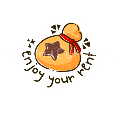 Bell Bag - Enjoy your rent! (2”)